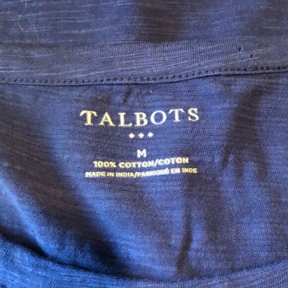 NWT! Talbots blue short sleeve tee. Size medium - Picture 3 of 9